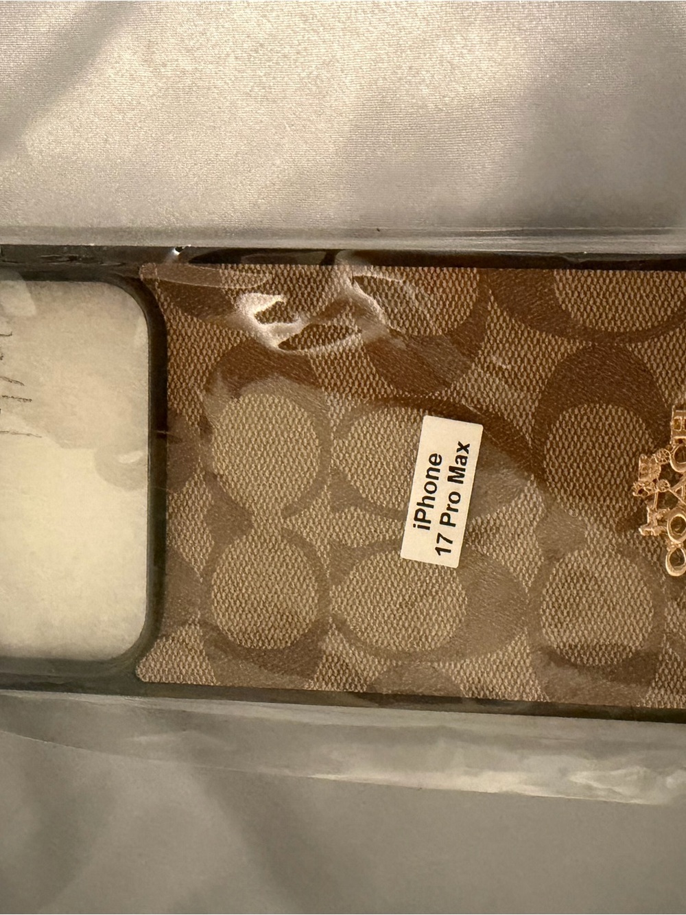 iPhone 17 Pro Max Brown Designer Pattern Phone Case